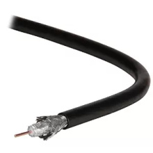 RG6 Coaxial Cable Black PVC for Cat TV CCTV Surveillance